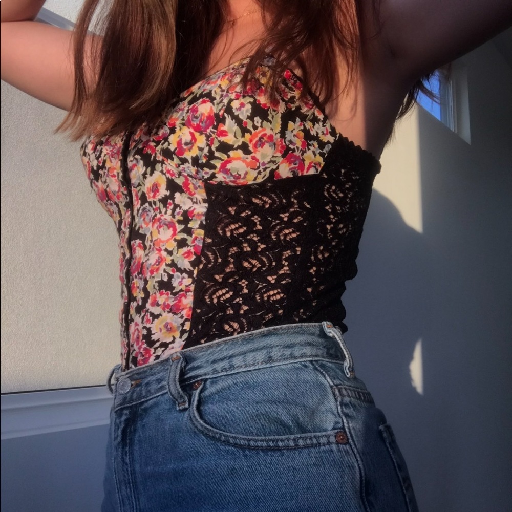 Angie Floral Corset Top